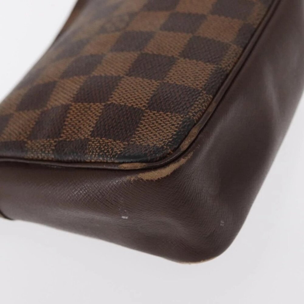 LOUIS VUITTON Damier Ebene Trousse Makeup Pouch N51982 LV Auth 156698 - Picture 9 of 15